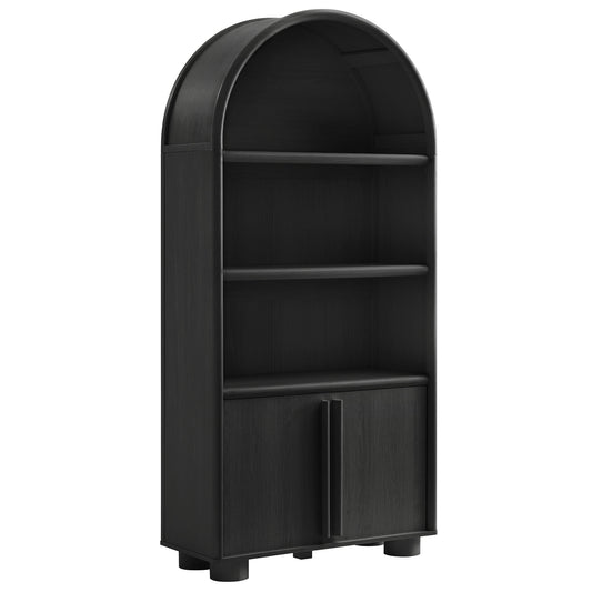 Bellamy Tall Arched Display Cabinet Bookcase by Modway EEI-7314-BLK