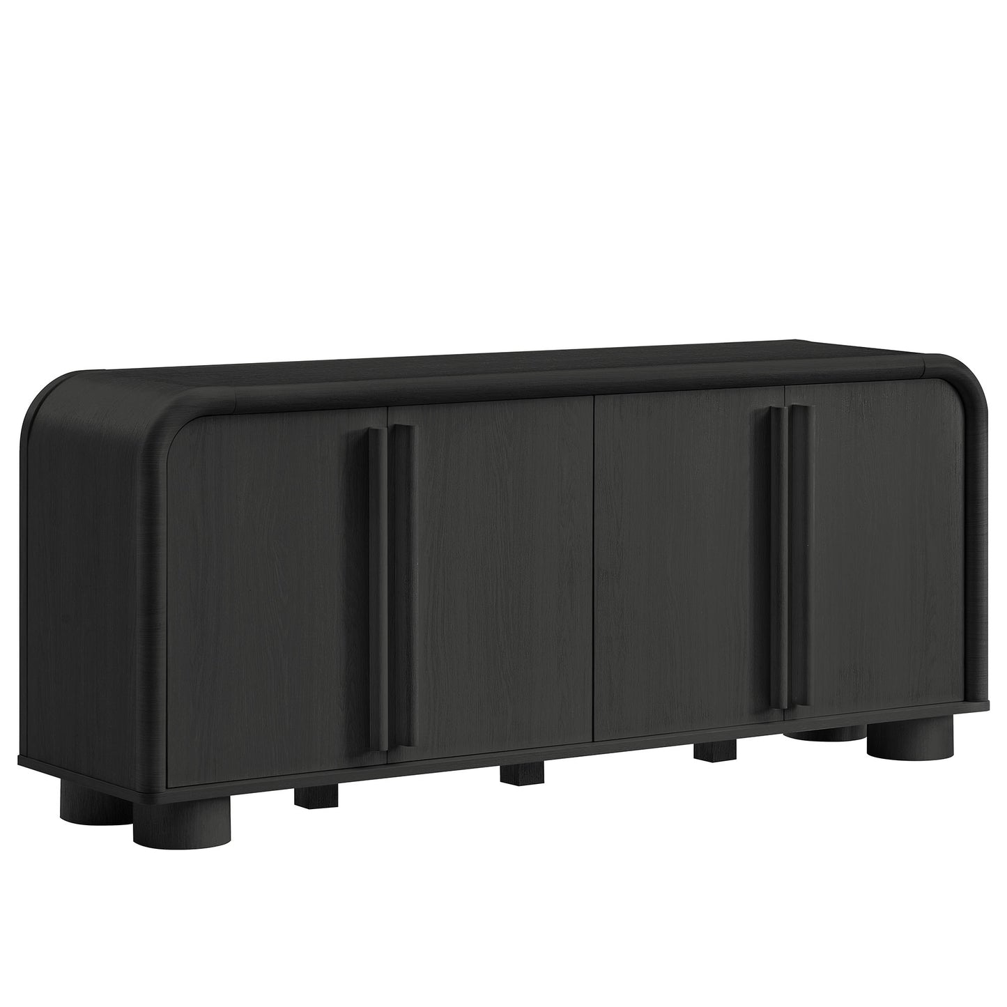 Bellamy Curved 4-Door Sideboard Cabinet by Modway EEI-7315-BLK