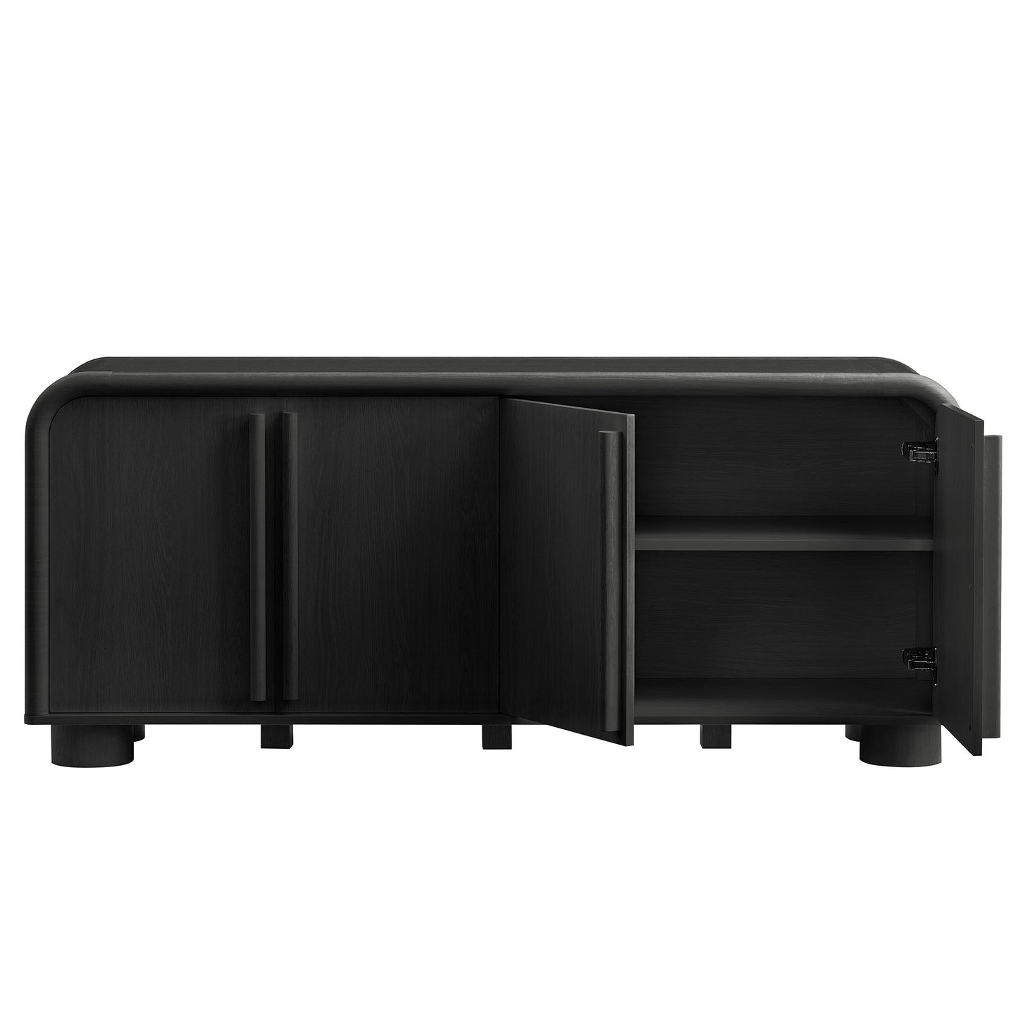 Bellamy Curved 4-Door Sideboard Cabinet by Modway EEI-7315-BLK