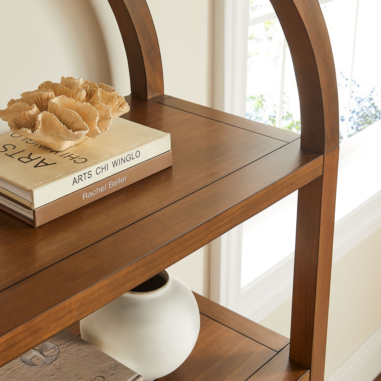 Vexley 60 Inch Arched Bookshelf by Modway EEI-7317 - Classic Arched Bookcase