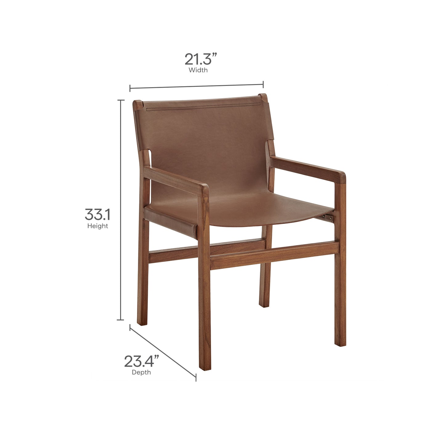Sonora Leather Dining Chairs by Modway — Modern Side and Dining Chair Collection