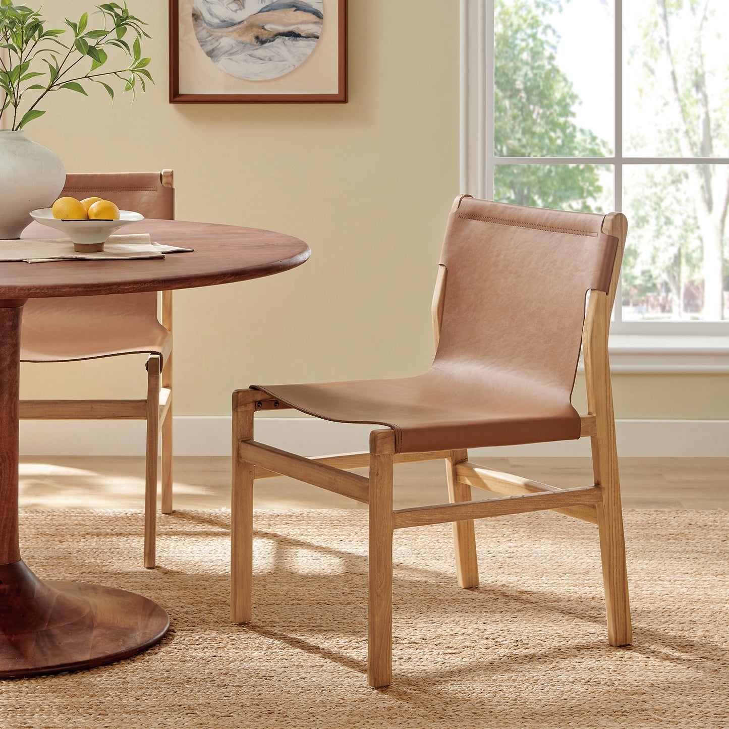 Sonora Leather Dining Chairs by Modway — Modern Side and Dining Chair Collection