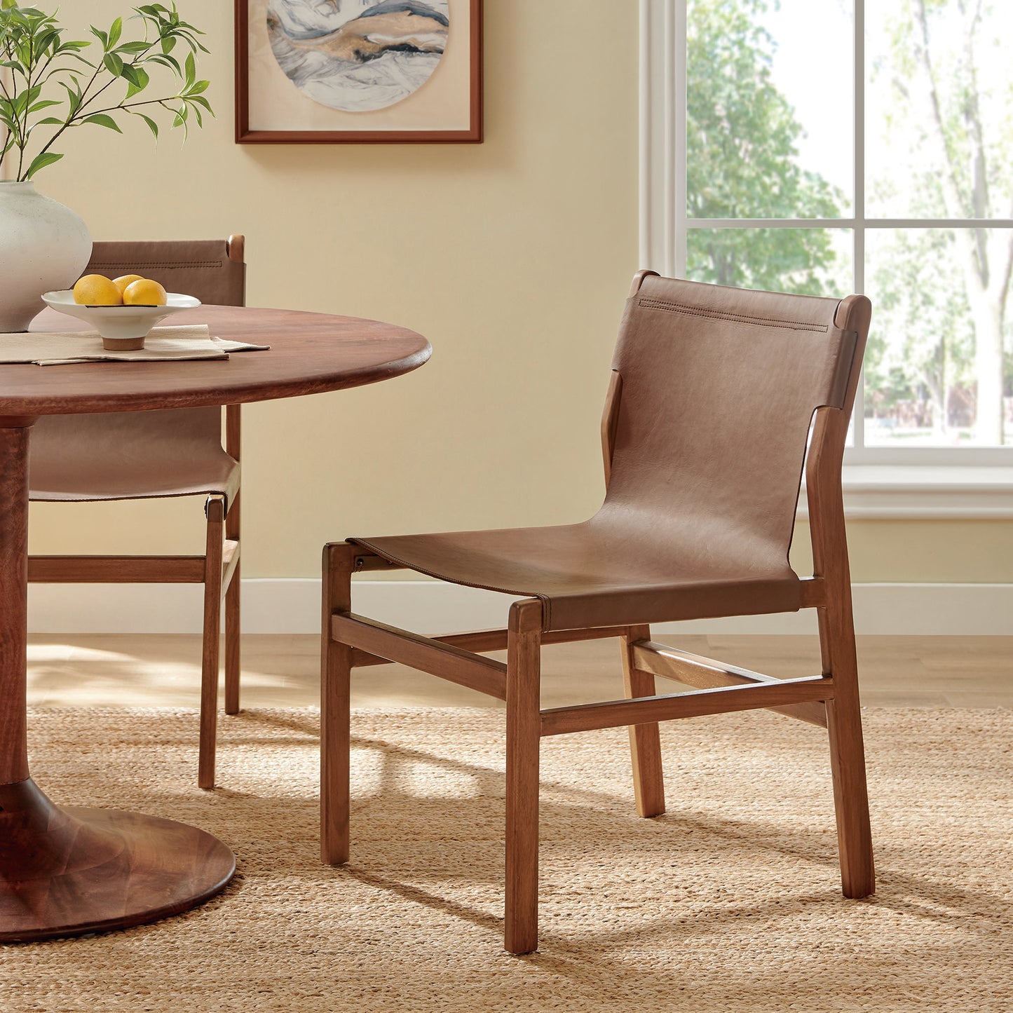 Sonora Leather Dining Chairs by Modway — Modern Side and Dining Chair Collection