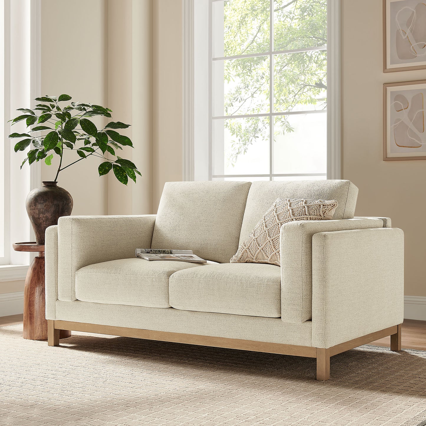 Roscoe 63 inch Fabric Loveseat by Modway EEI-7328 Upholstered Contemporary Design