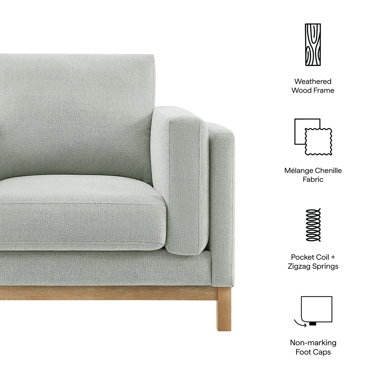 Roscoe Fabric Armchair by Modway EEI-7329 - Modern Upholstered Accent Chair