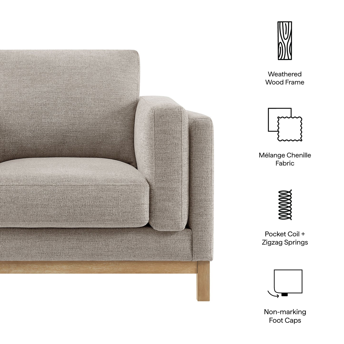 Roscoe Fabric Armchair by Modway EEI-7329 - Modern Upholstered Accent Chair