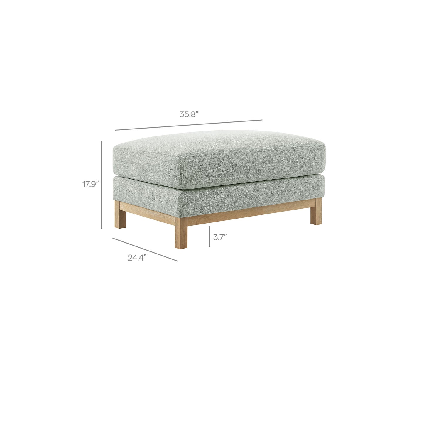 Roscoe Fabric Ottoman by Modway EEI-7330-MST