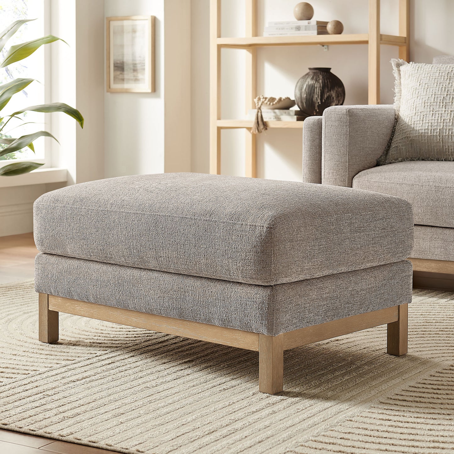 Roscoe Fabric Ottoman by Modway EEI-7330 — Upholstered Fabric Accent Ottoman