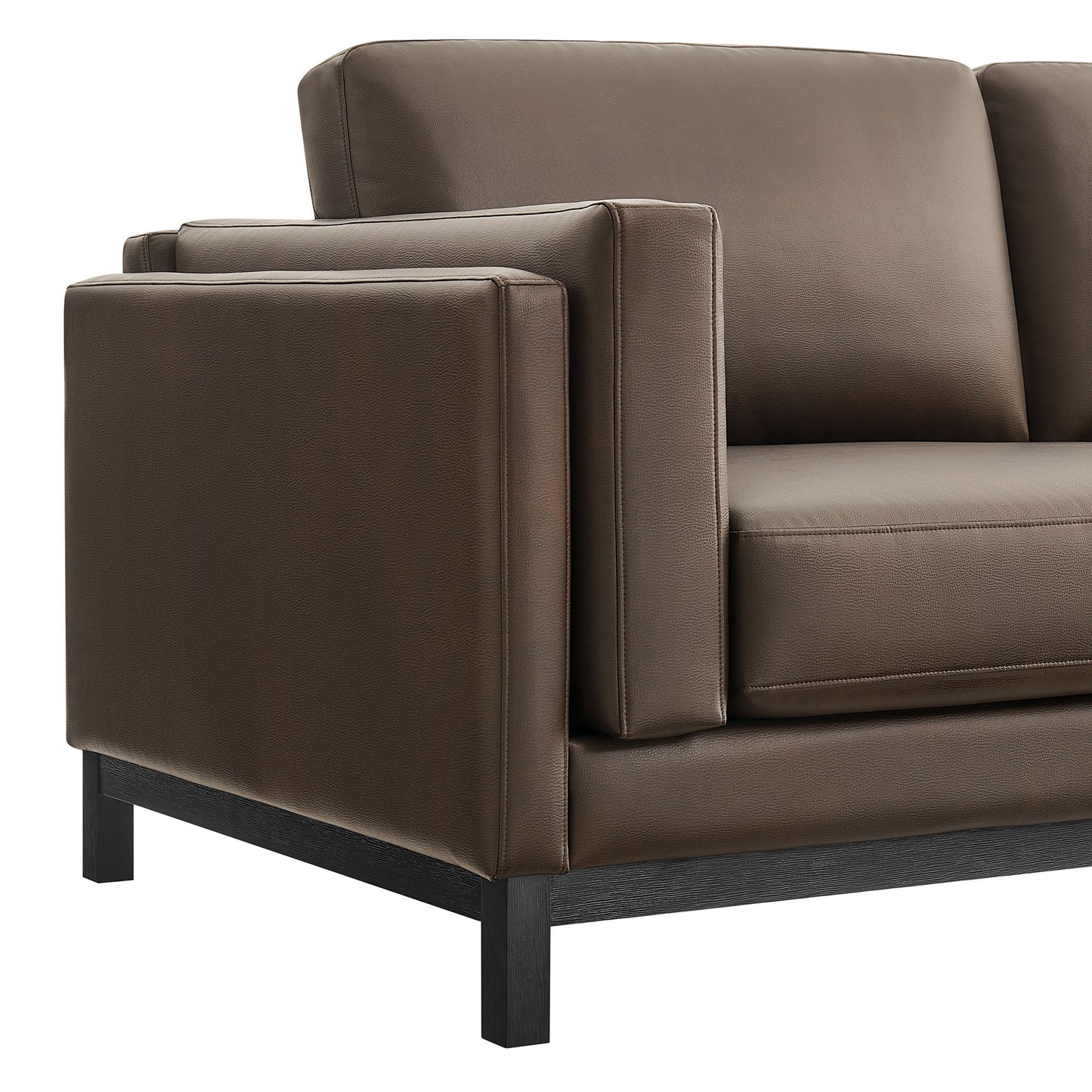 Roscoe 81-Inch Vegan Leather Sofa by Modway EEI-7335 Modern Upholstered Seating