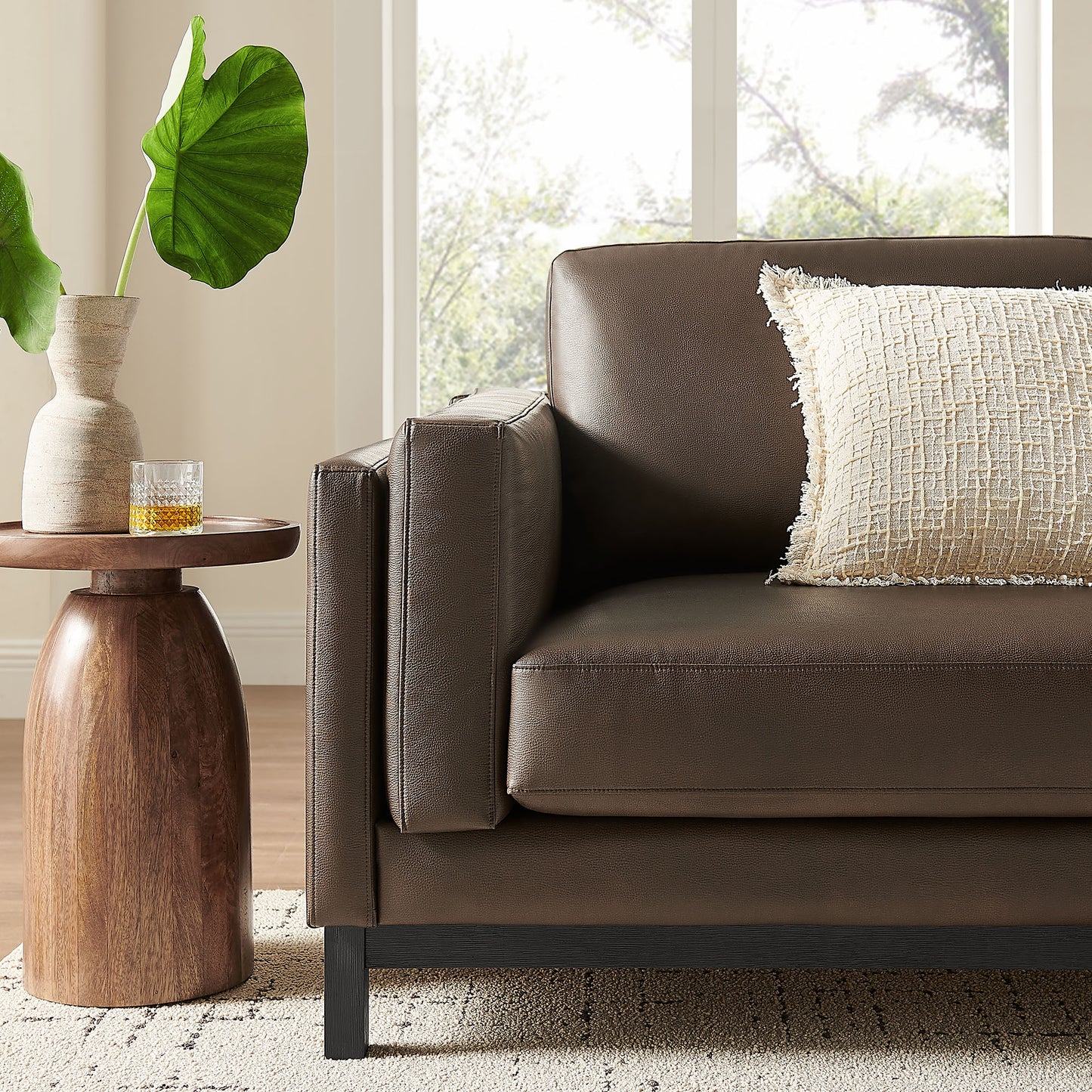 Roscoe 81-Inch Vegan Leather Sofa by Modway EEI-7335 Modern Upholstered Seating