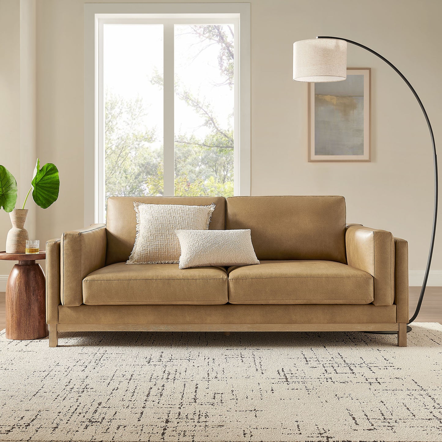 Roscoe 81-Inch Vegan Leather Sofa by Modway EEI-7335 Modern Upholstered Seating