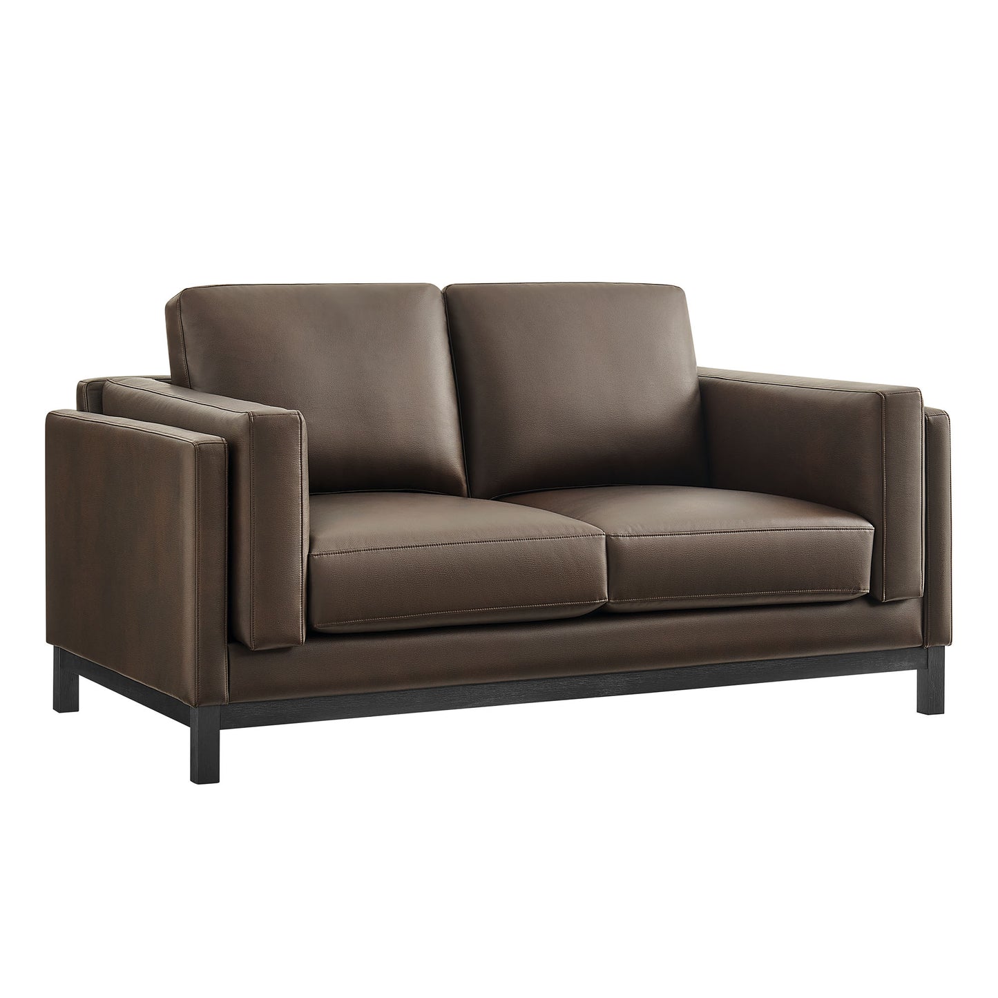 Roscoe 63 inch Vegan Leather Loveseat by Modway - Contemporary Compact Seating