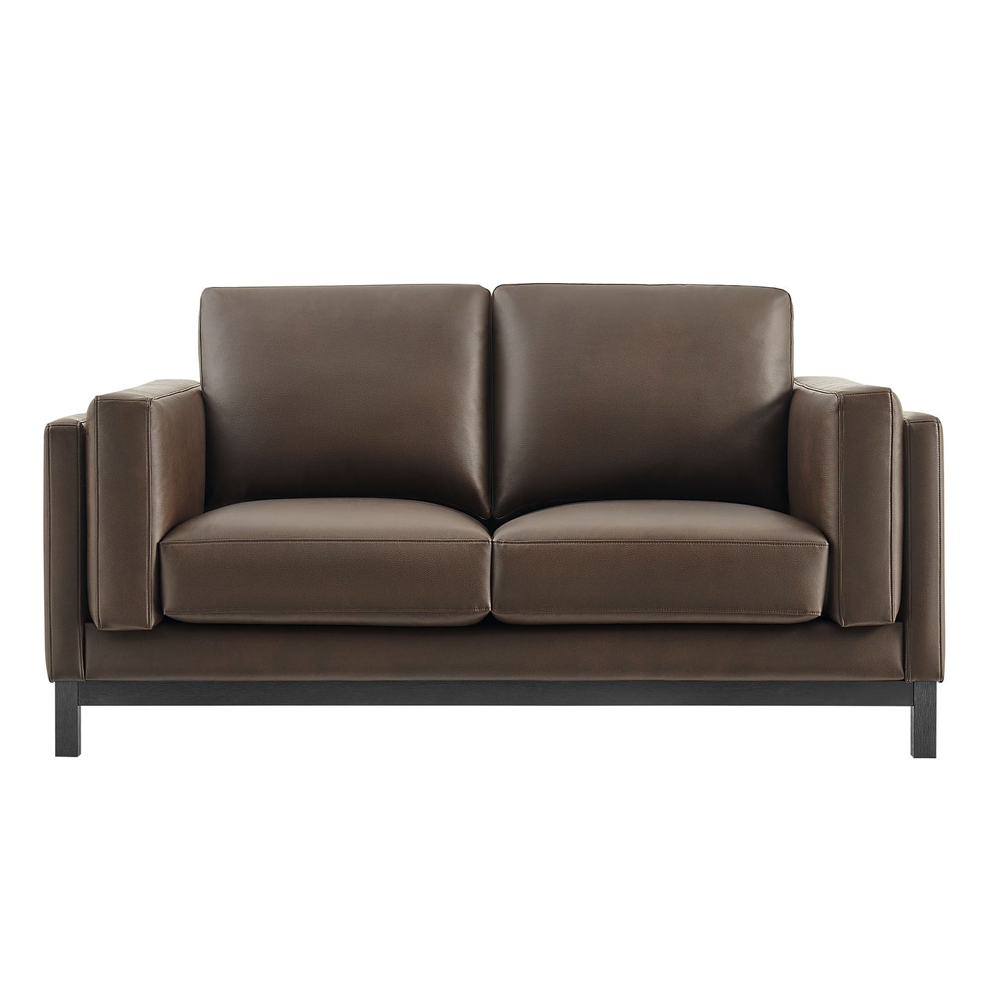 Roscoe 63 inch Vegan Leather Loveseat by Modway - Contemporary Compact Seating