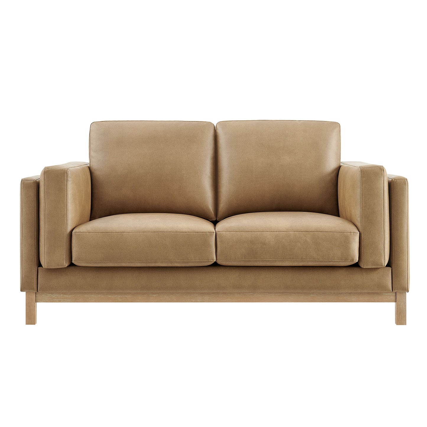 Roscoe 63 inch Vegan Leather Loveseat by Modway - Contemporary Compact Seating