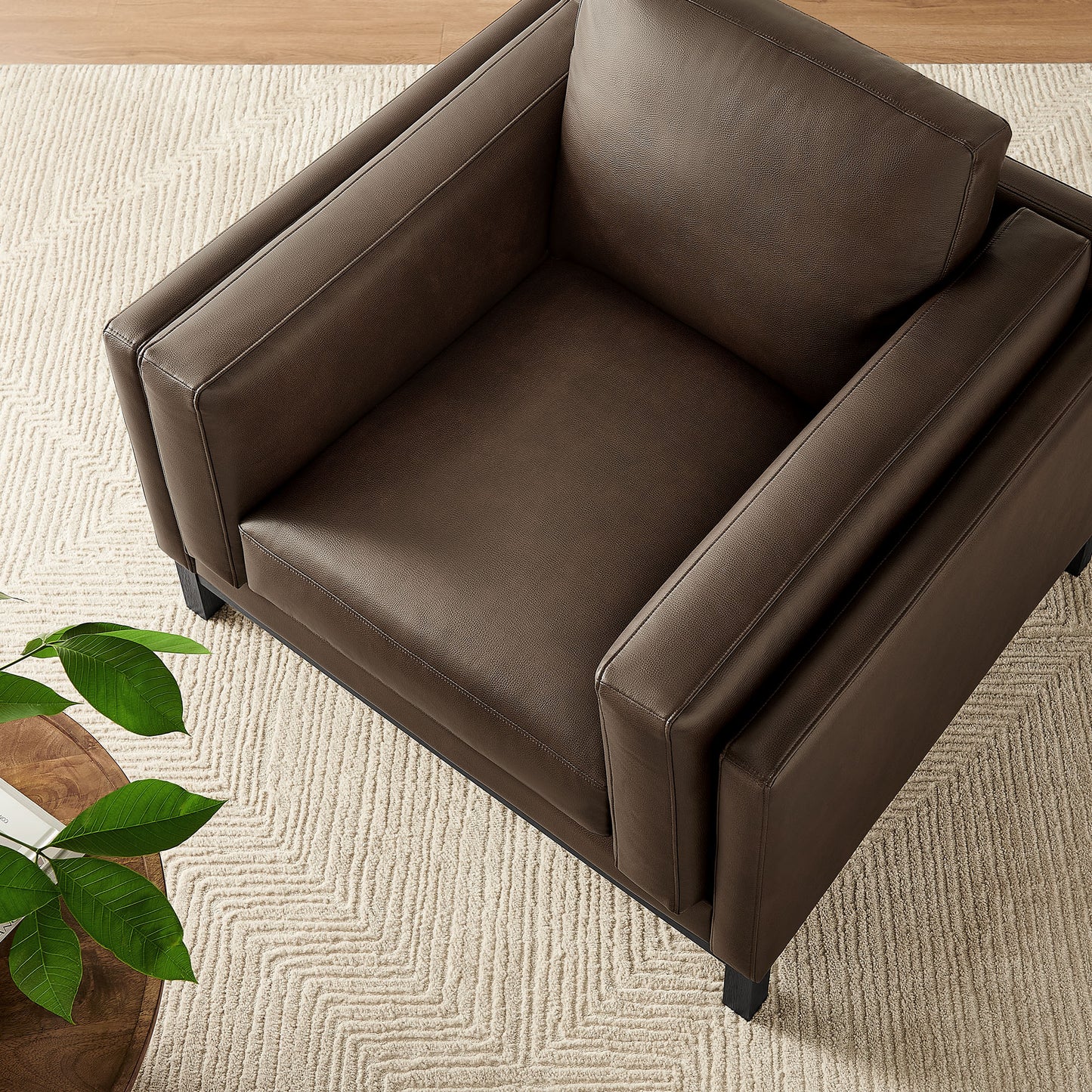 Roscoe Vegan Leather Armchair by Modway EEI-7337 Modern Upholstered Accent Chair
