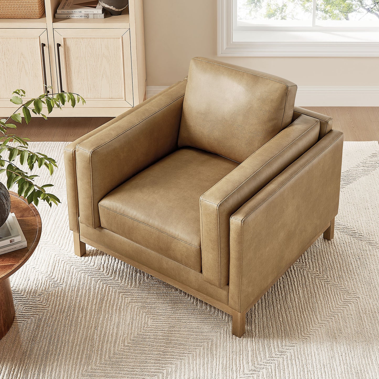Roscoe Vegan Leather Armchair by Modway EEI-7337 Modern Upholstered Accent Chair