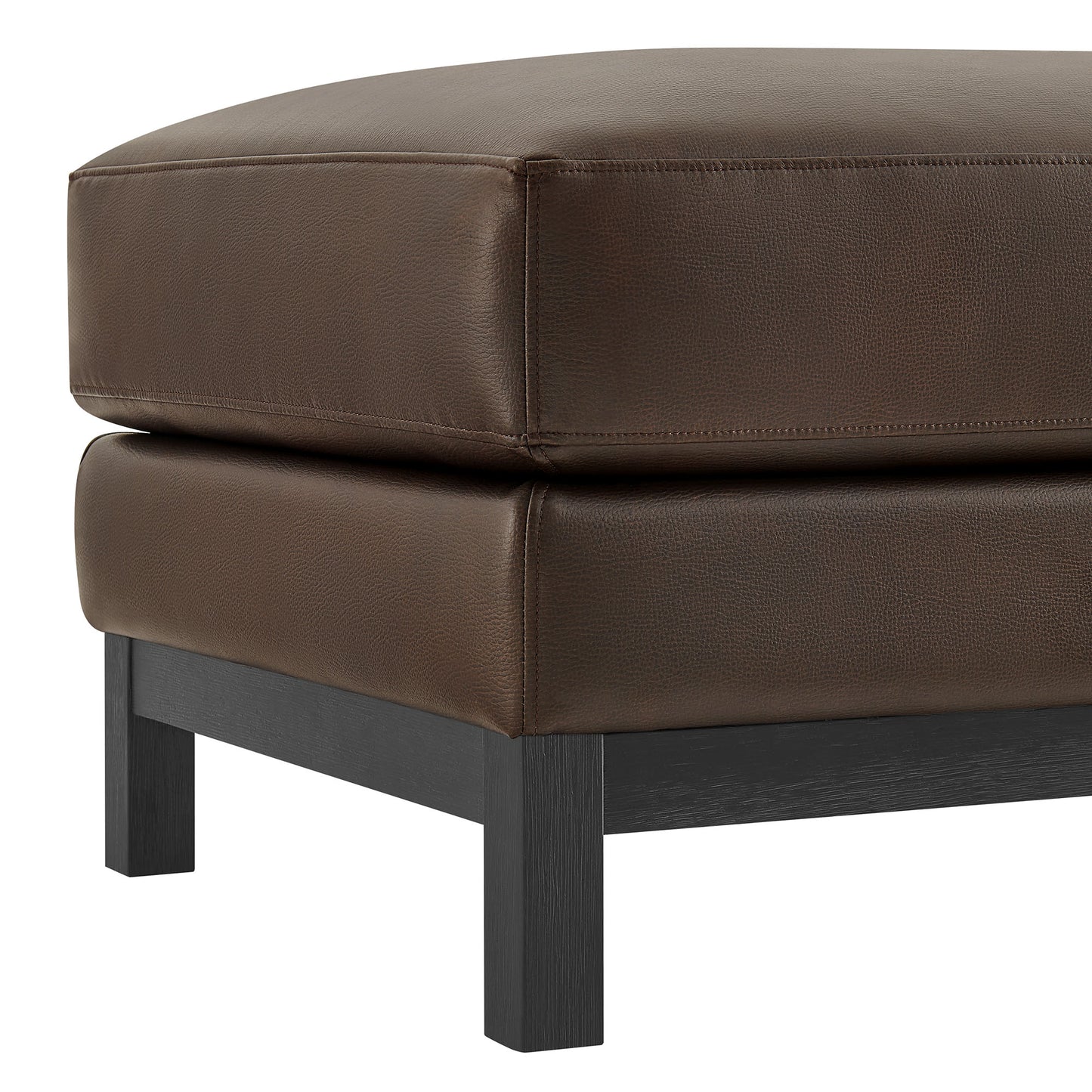 Roscoe Vegan Leather Ottoman by Modway EEI-7338 Contemporary Tufted Accent Seat