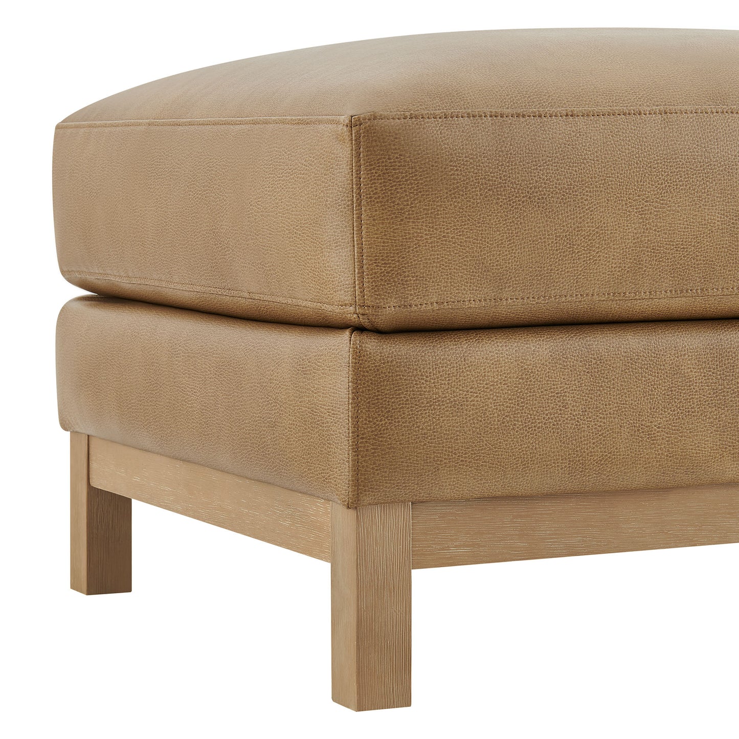 Roscoe Vegan Leather Ottoman by Modway EEI-7338 Contemporary Tufted Accent Seat