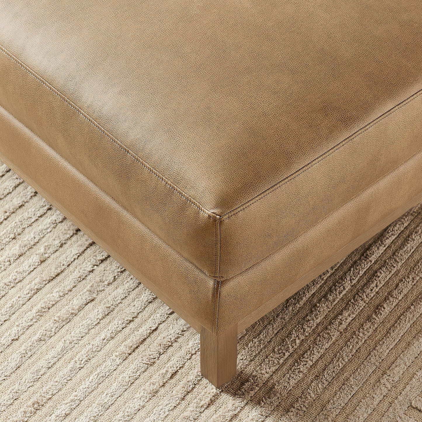 Roscoe Vegan Leather Ottoman by Modway EEI-7338 Contemporary Tufted Accent Seat