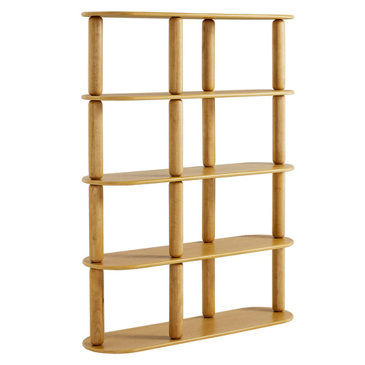 Arcus 4-Tier Oval Wood Bookshelf by Modway EEI-7347-OAK
