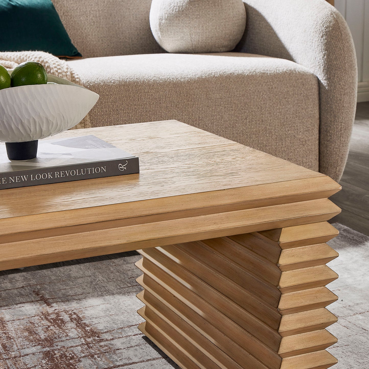 Canto Rectangular Stacked Design Coffee Table by Modway EEI-7348-WOA