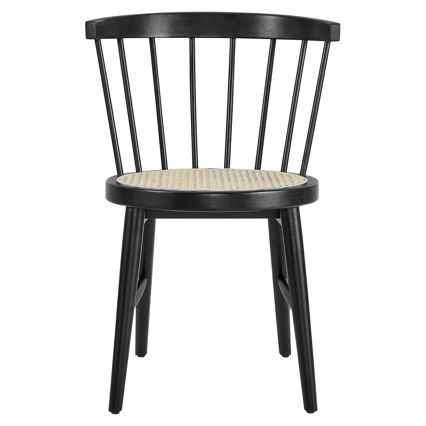 Lykke Curved Spindle Back Modern Dining Chairs Set of Two by Modway EEI-7350