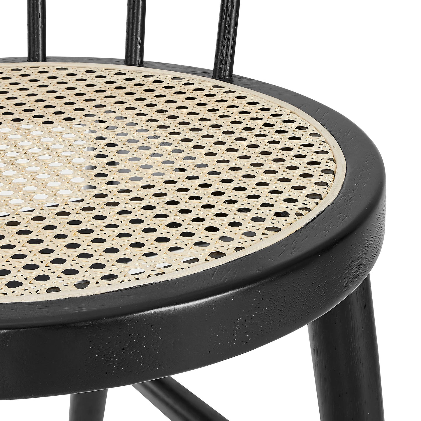 Lykke Curved Spindle Back Modern Dining Chairs Set of Two by Modway EEI-7350