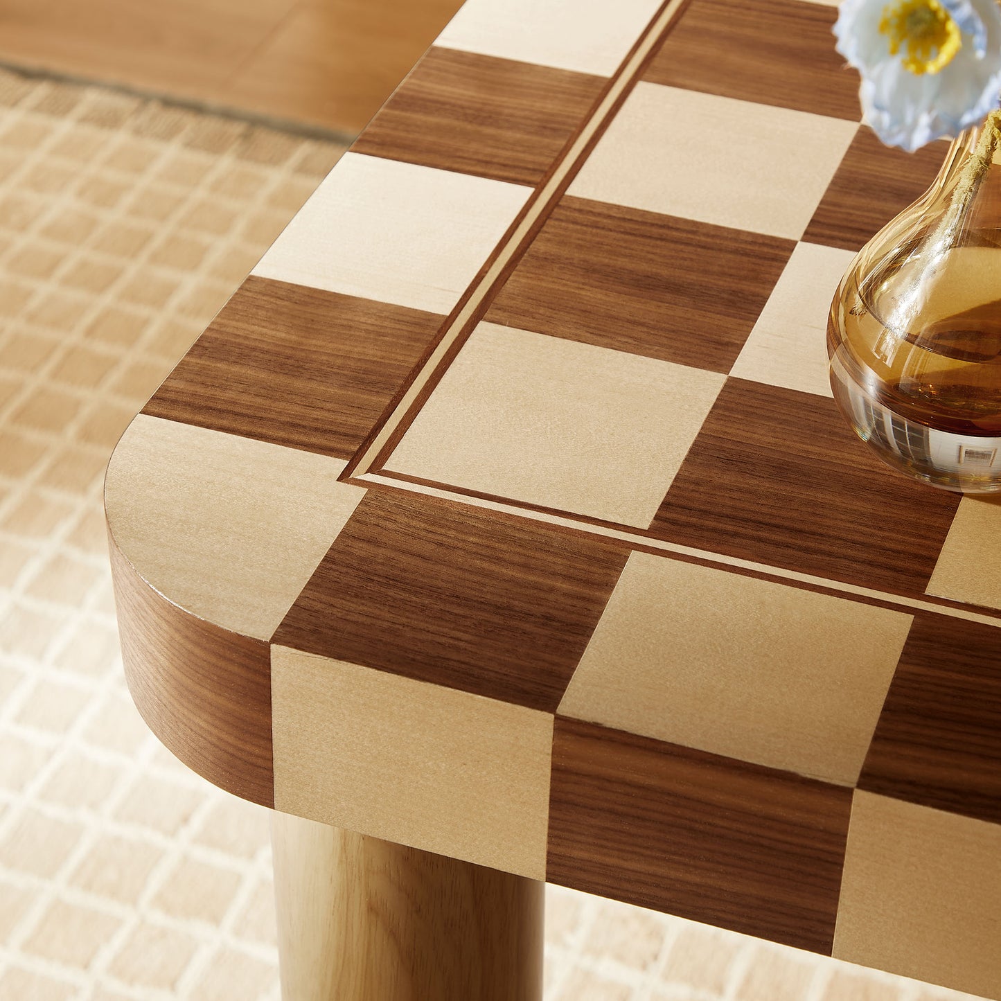 Oscar 36 Inch Square Checkered Dining Table by Modway EEI-7351 - Mid-Century Modern