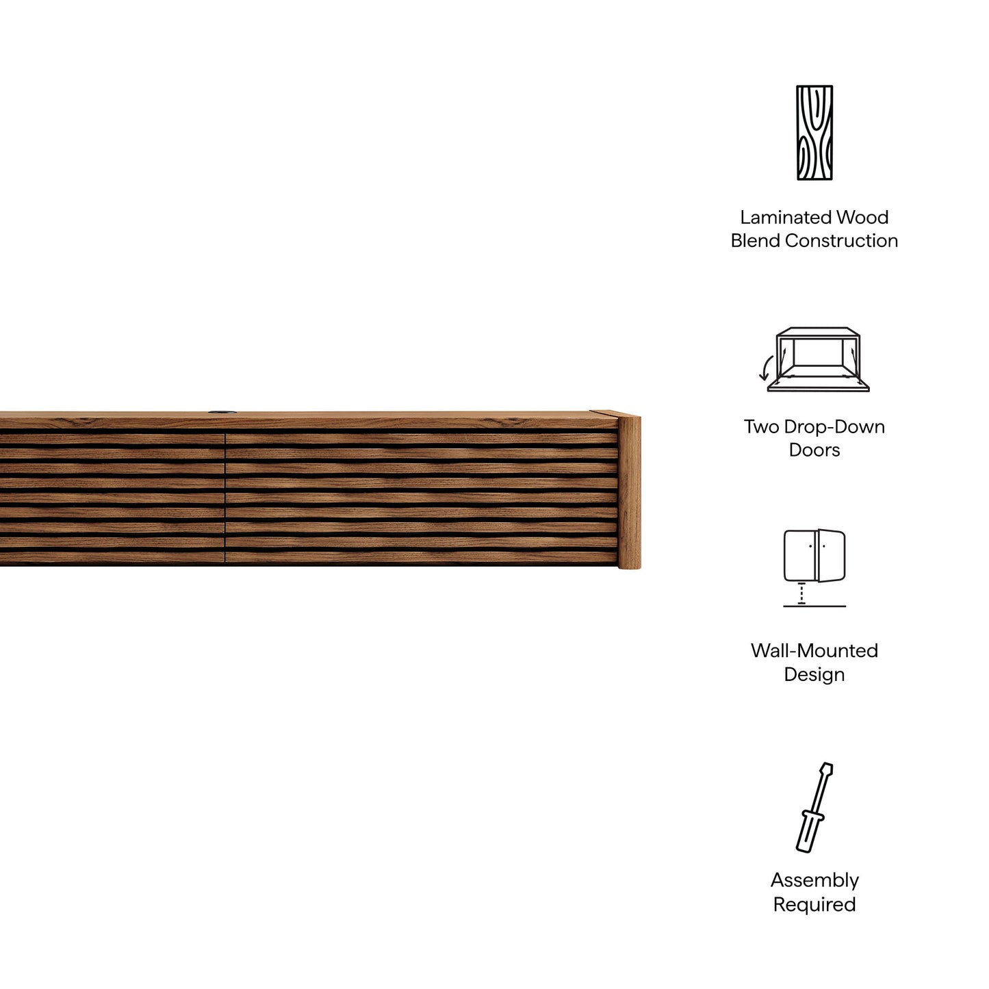Emric Wave 71" Wall-Mounted TV Cabinet by Modway EEI-7352-WAL