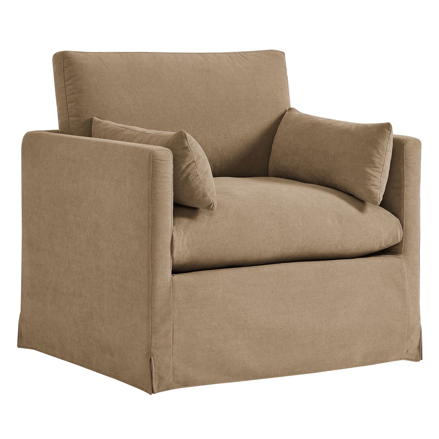 Wellfleet Slipcovered Linen-Blend Armchair by Modway