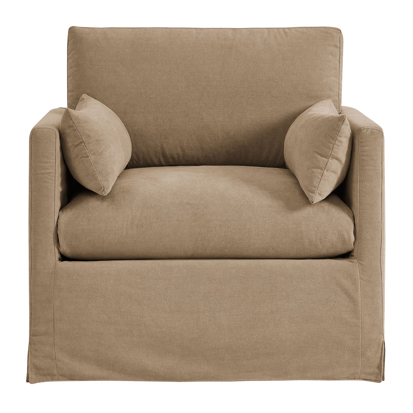 Wellfleet Slipcovered Linen-Blend Armchair by Modway