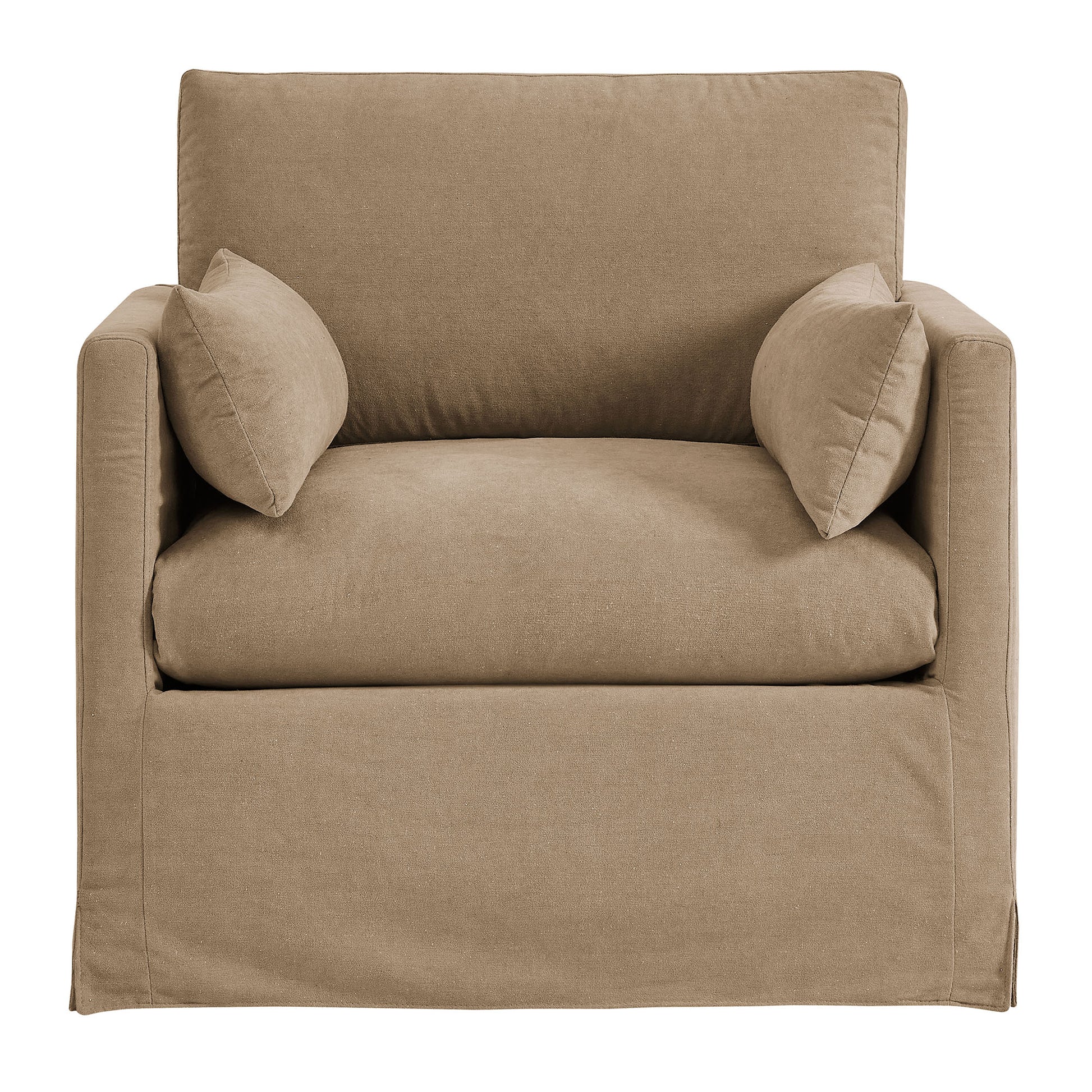Wellfleet Slipcovered Linen-Blend Armchair by Modway