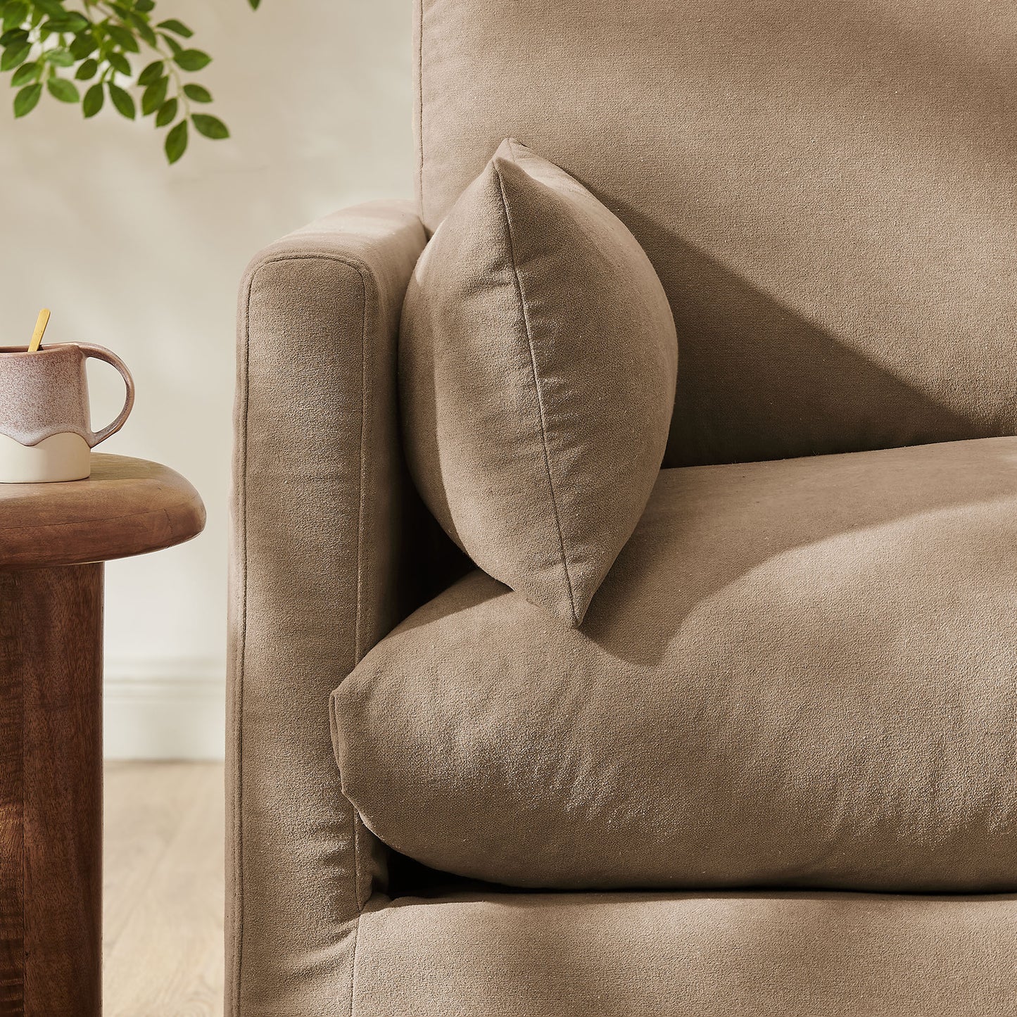 Wellfleet Slipcovered Linen-Blend Armchair by Modway