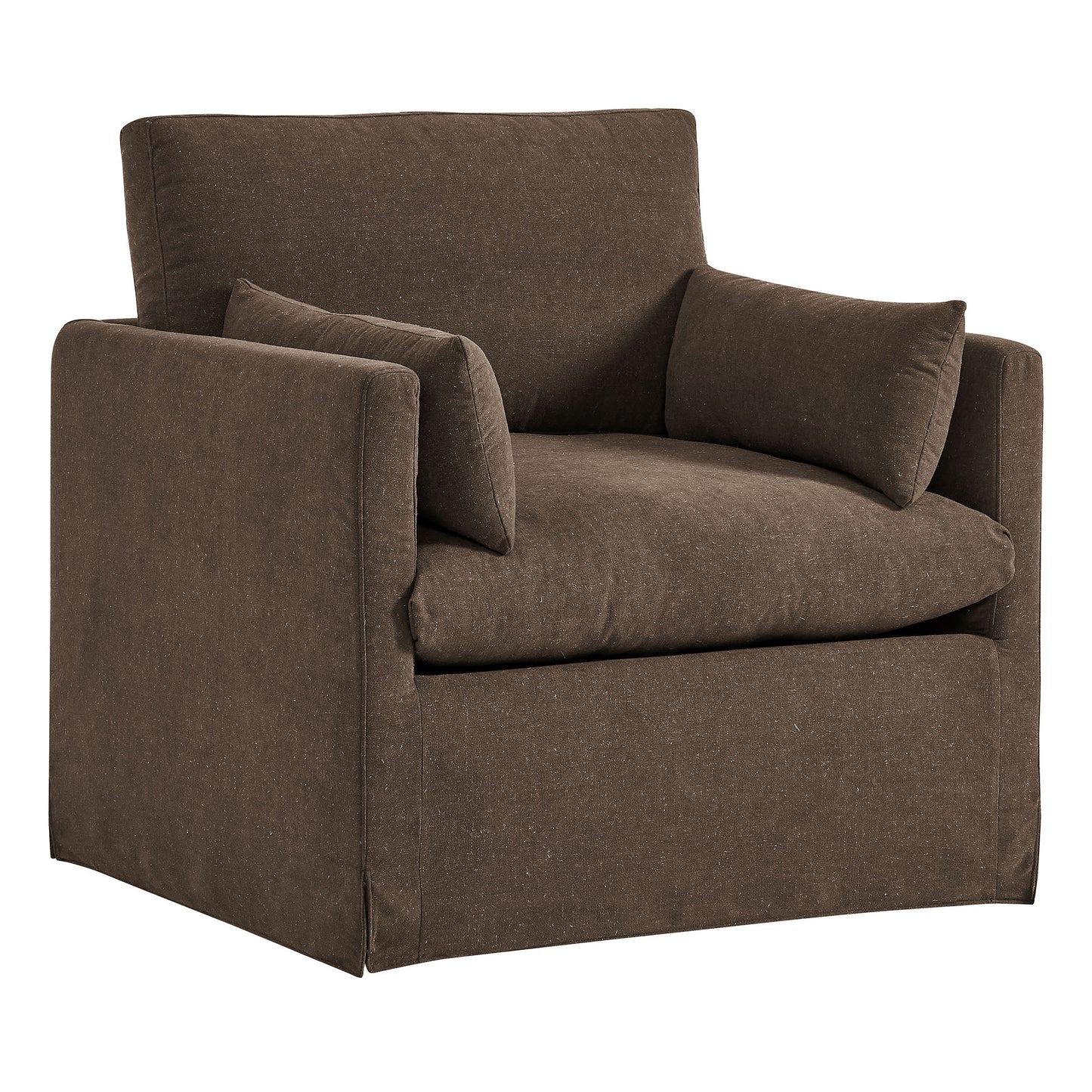 Wellfleet Slipcovered Linen-Blend Armchair by Modway