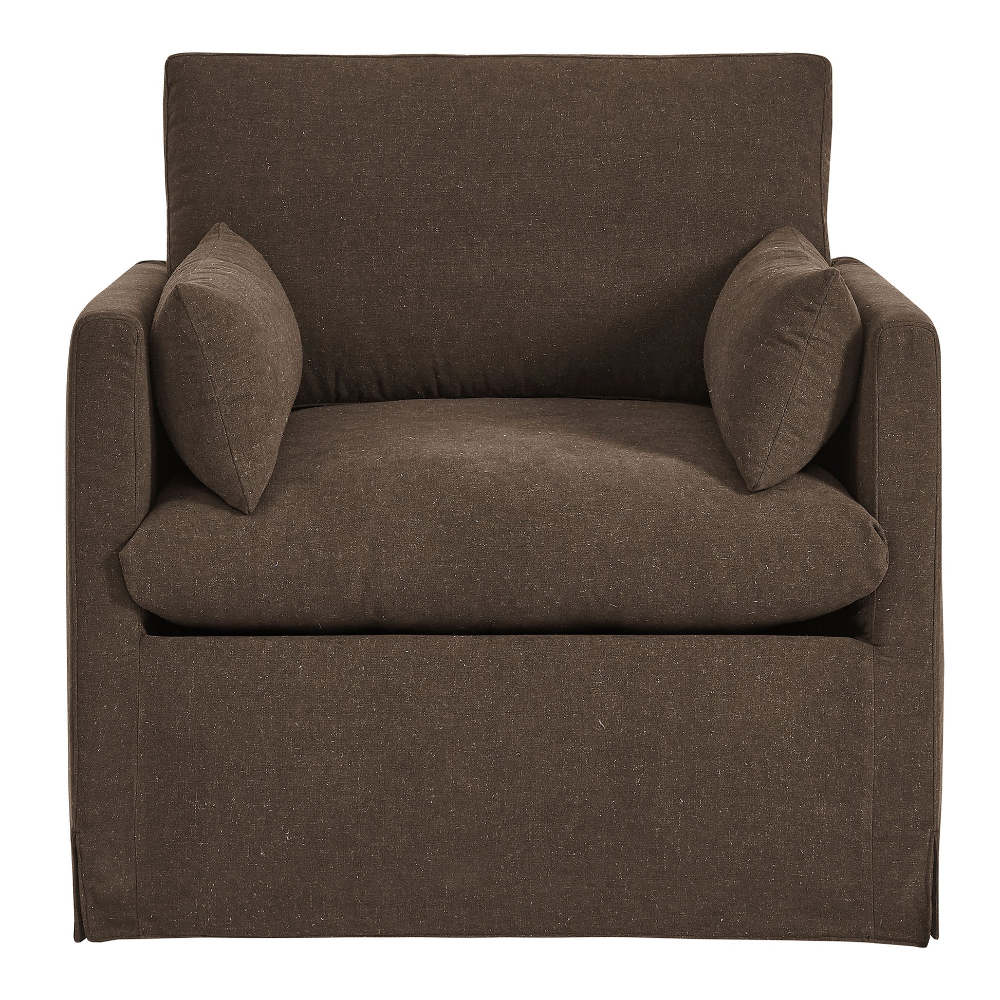Wellfleet Slipcovered Linen-Blend Armchair by Modway