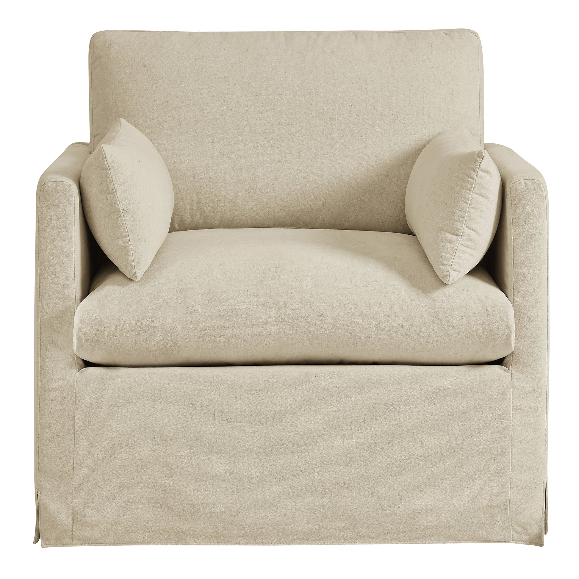 Wellfleet Slipcovered Linen-Blend Armchair by Modway