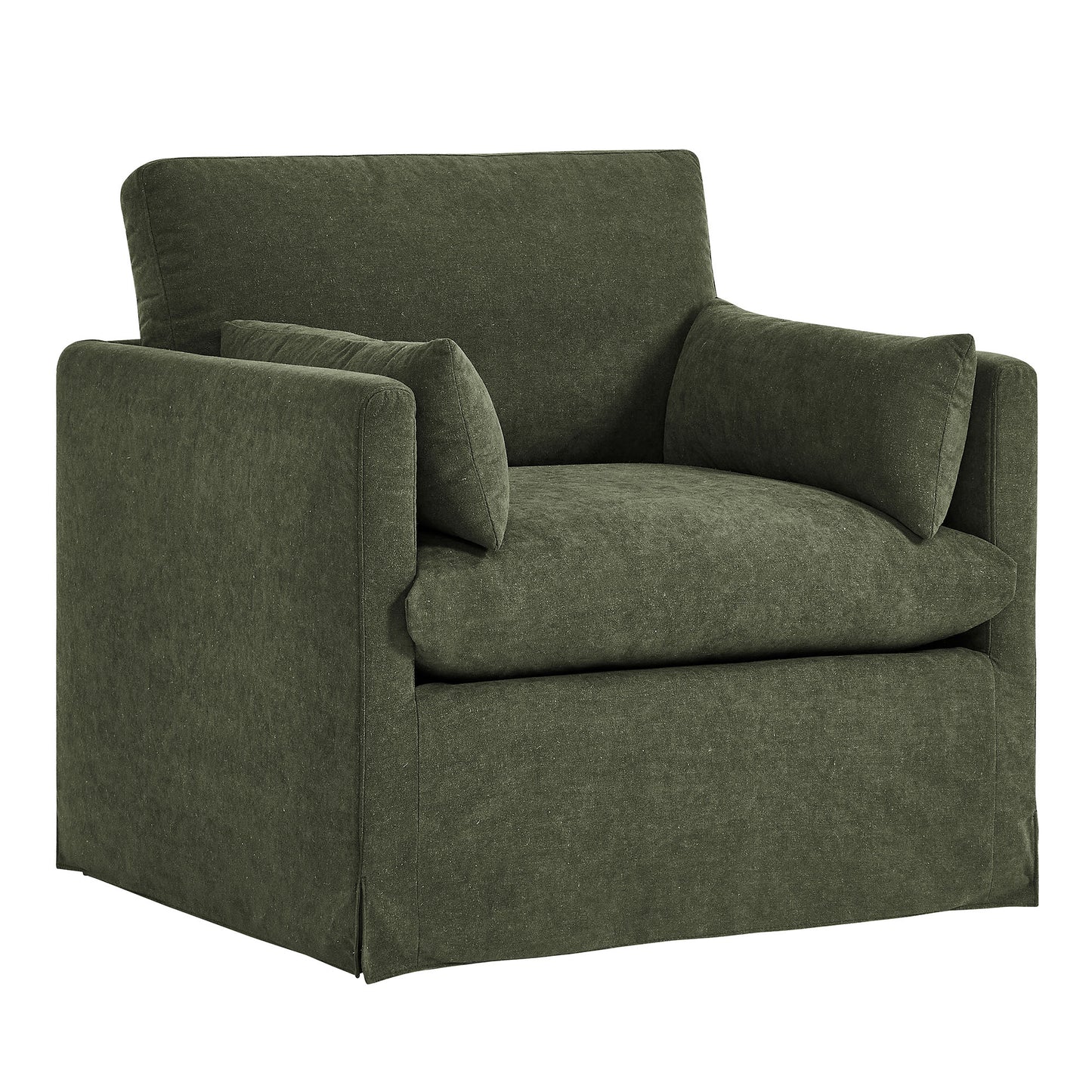 Wellfleet Slipcovered Linen-Blend Armchair by Modway