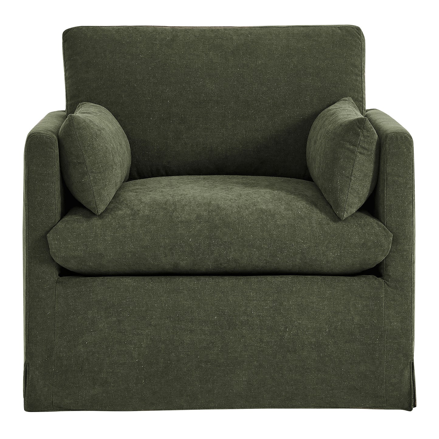 Wellfleet Slipcovered Linen-Blend Armchair by Modway