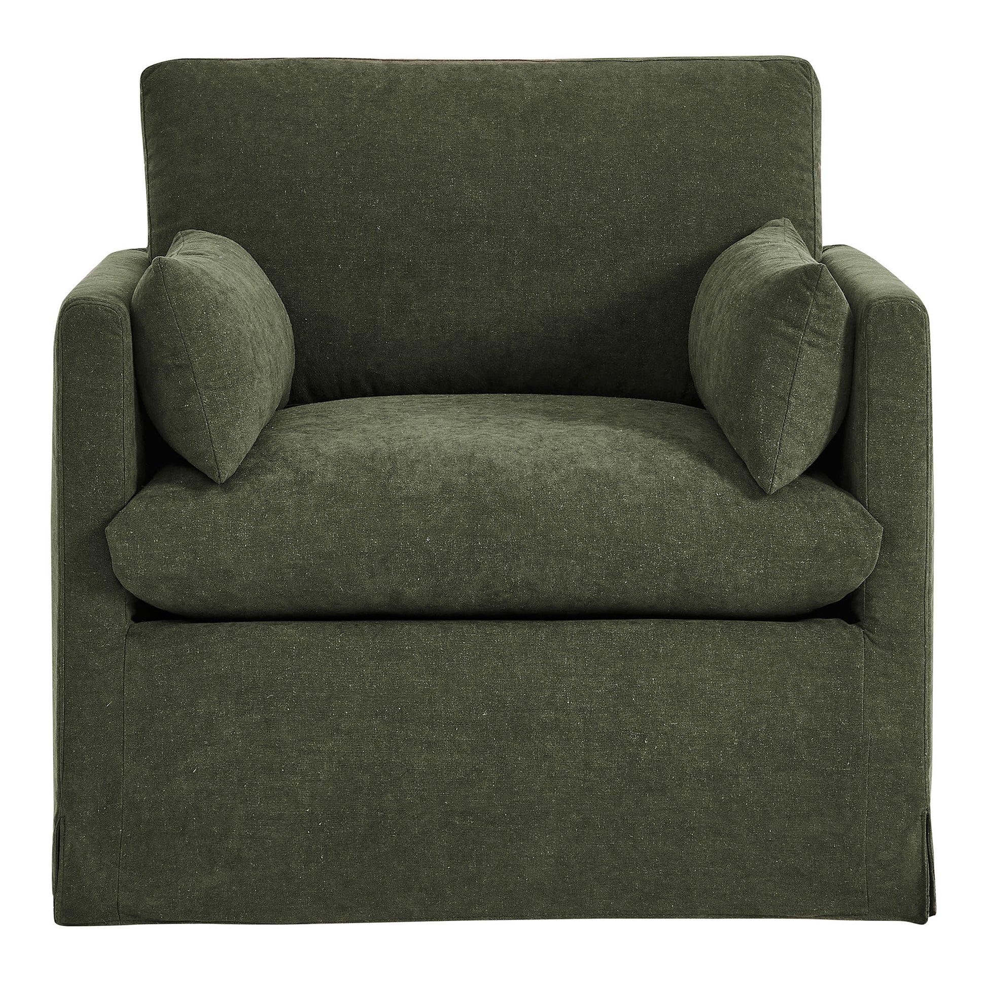 Wellfleet Slipcovered Linen-Blend Armchair by Modway