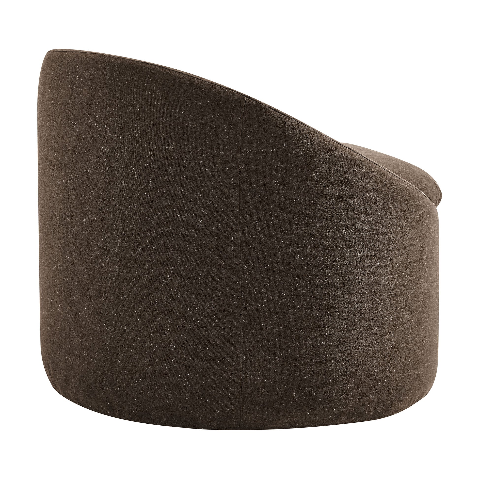 Sadie Slipcovered Linen-Blend Round Accent Chair by Modway