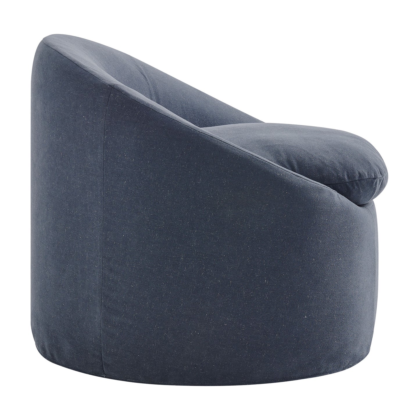 Sadie Slipcovered Linen-Blend Round Accent Chair by Modway