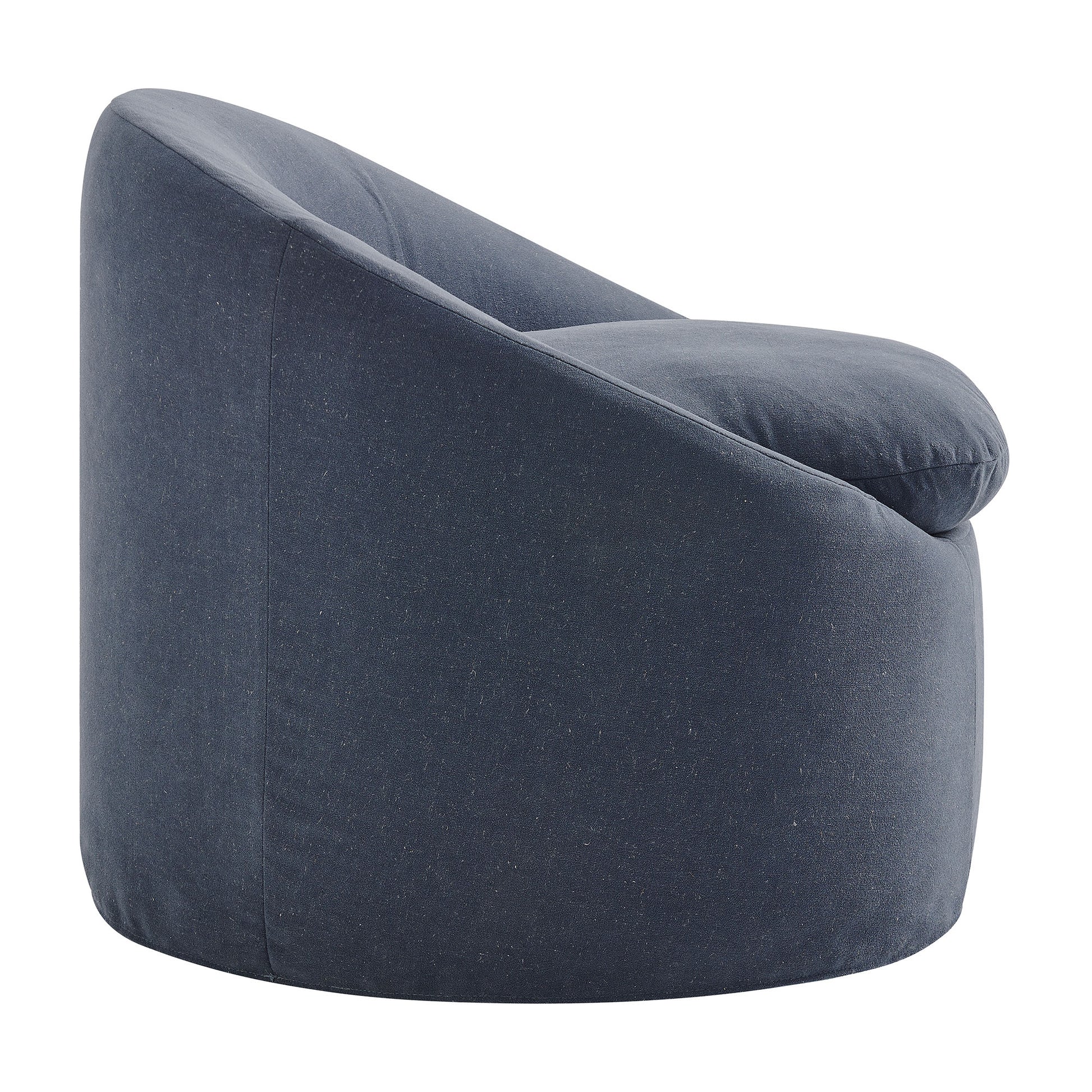 Sadie Slipcovered Linen-Blend Round Accent Chair by Modway