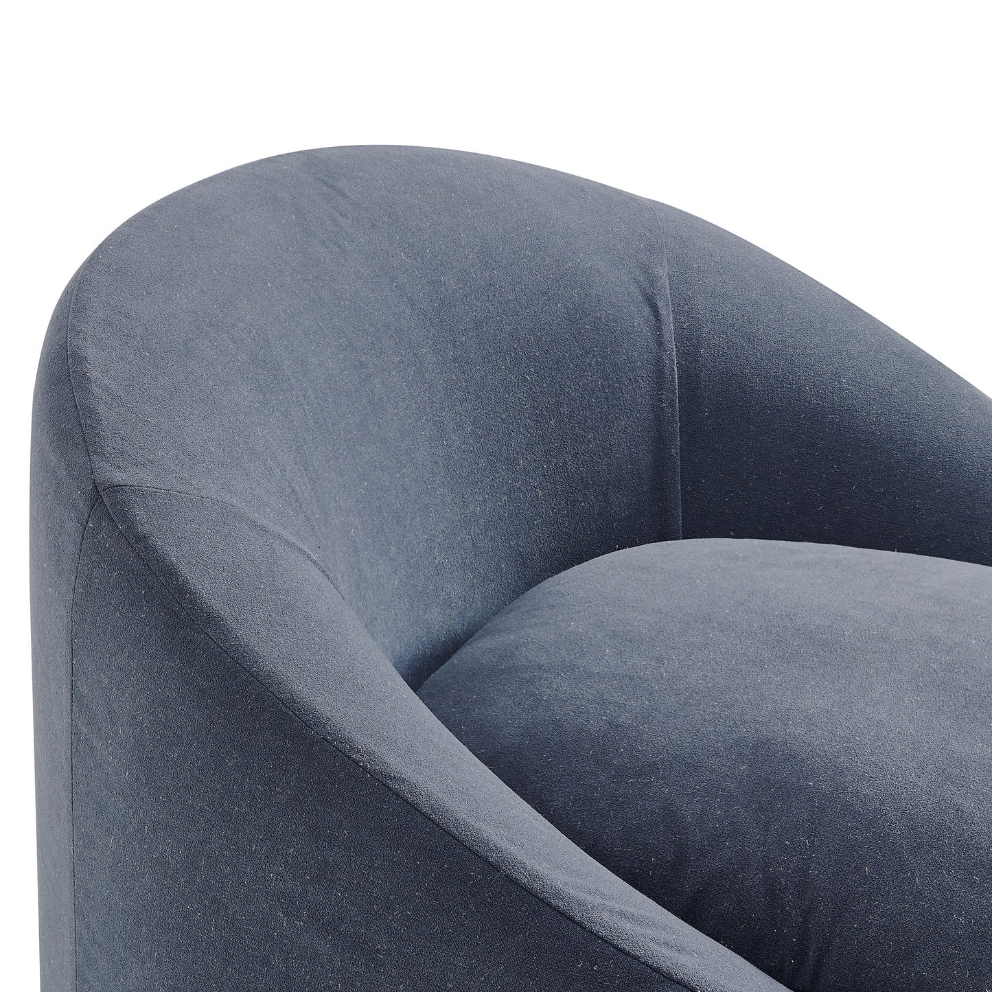 Sadie Slipcovered Linen-Blend Round Accent Chair by Modway
