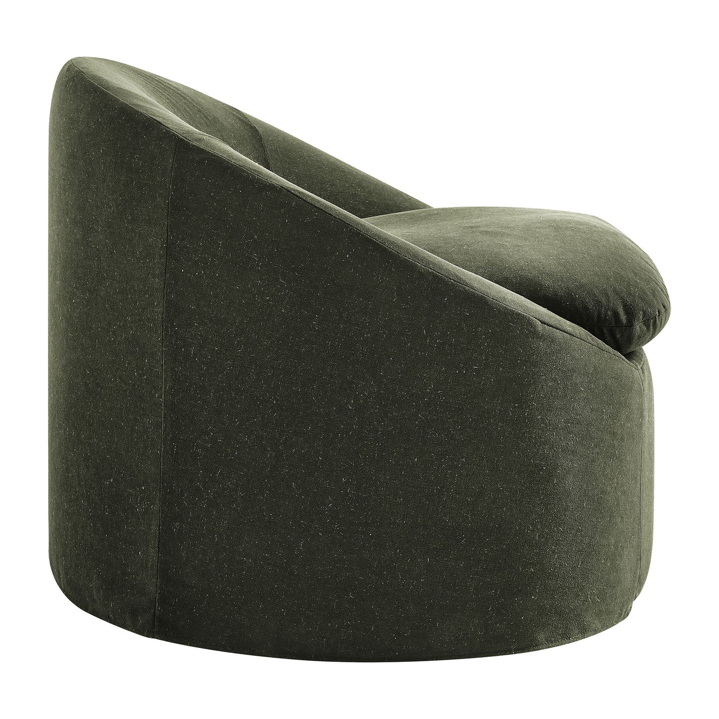 Sadie Slipcovered Linen-Blend Round Accent Chair by Modway
