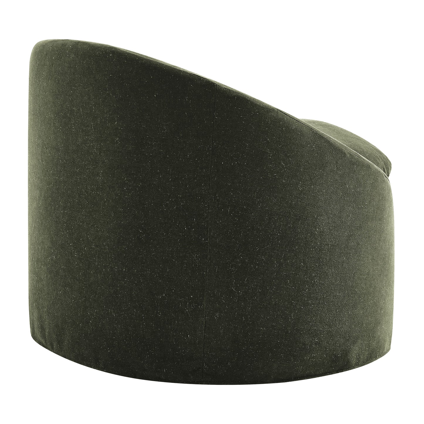Sadie Slipcovered Linen-Blend Round Accent Chair by Modway