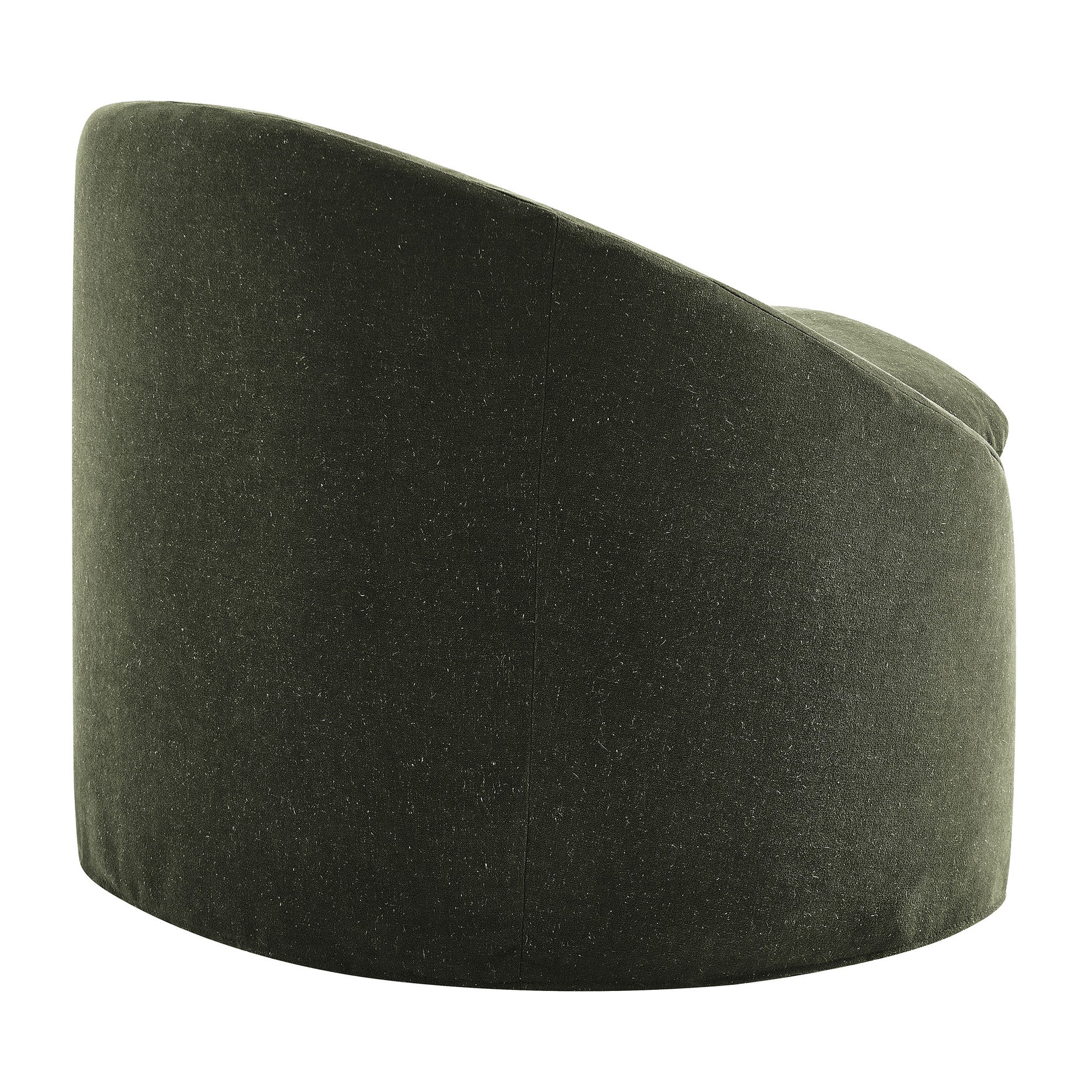Sadie Slipcovered Linen-Blend Round Accent Chair by Modway