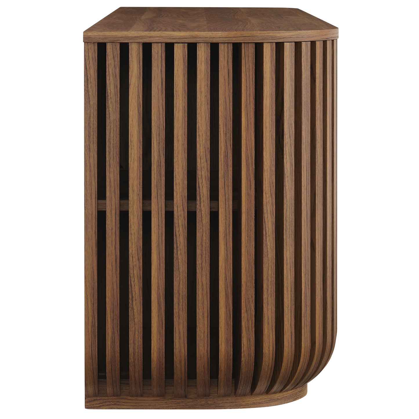 Fortitude 75" Curved Sideboard Storage Cabinet by Modway EEI-7359-WAL