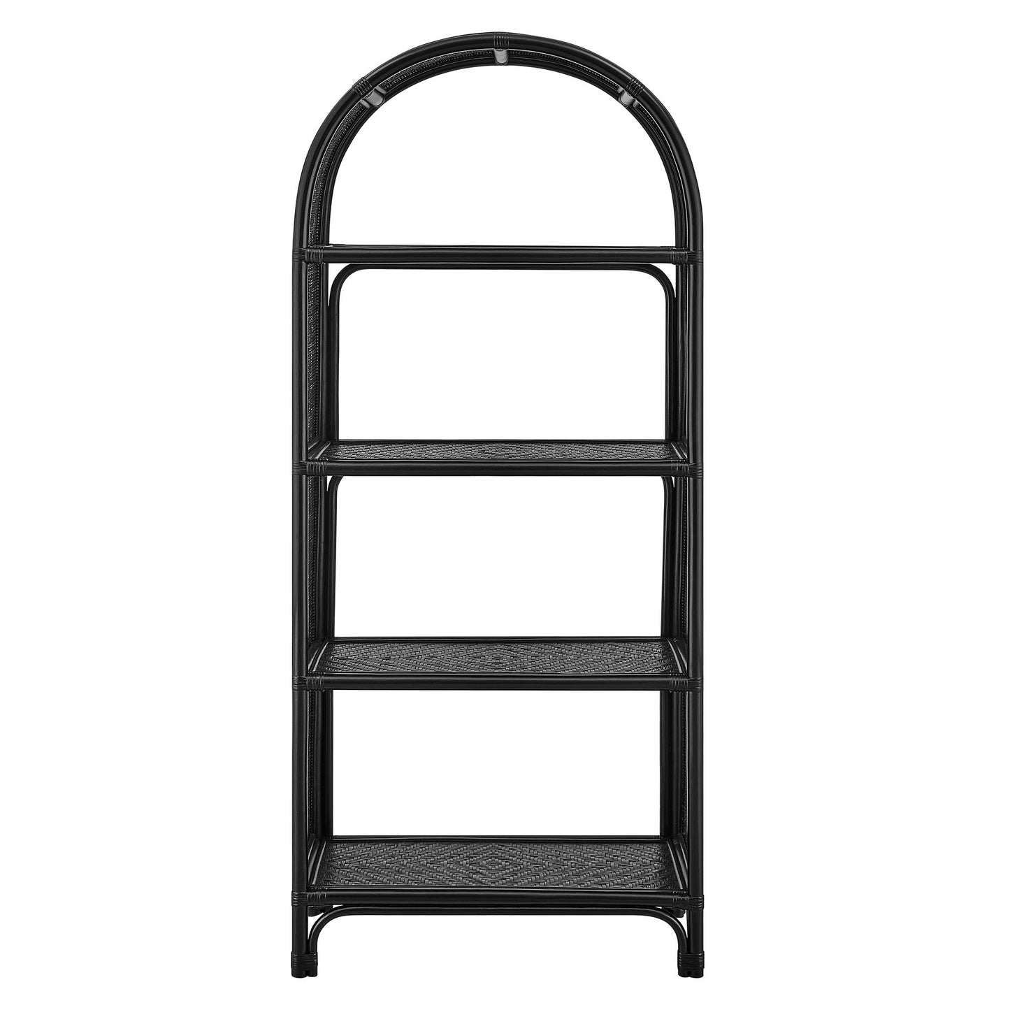 Celeste Arched Rattan Bookshelf by Modway — Decorative Storage and Display Shelf