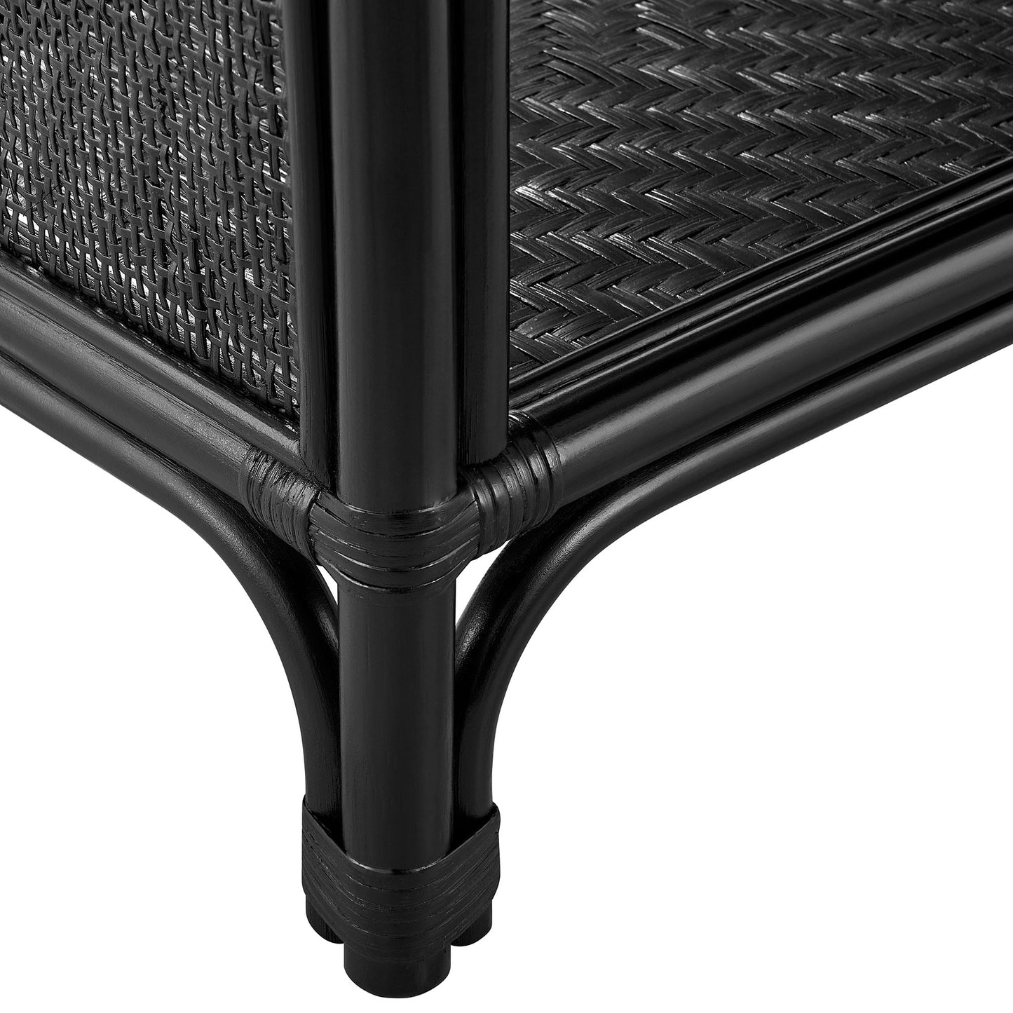Celeste Arched Rattan Bookshelf by Modway — Decorative Storage and Display Shelf