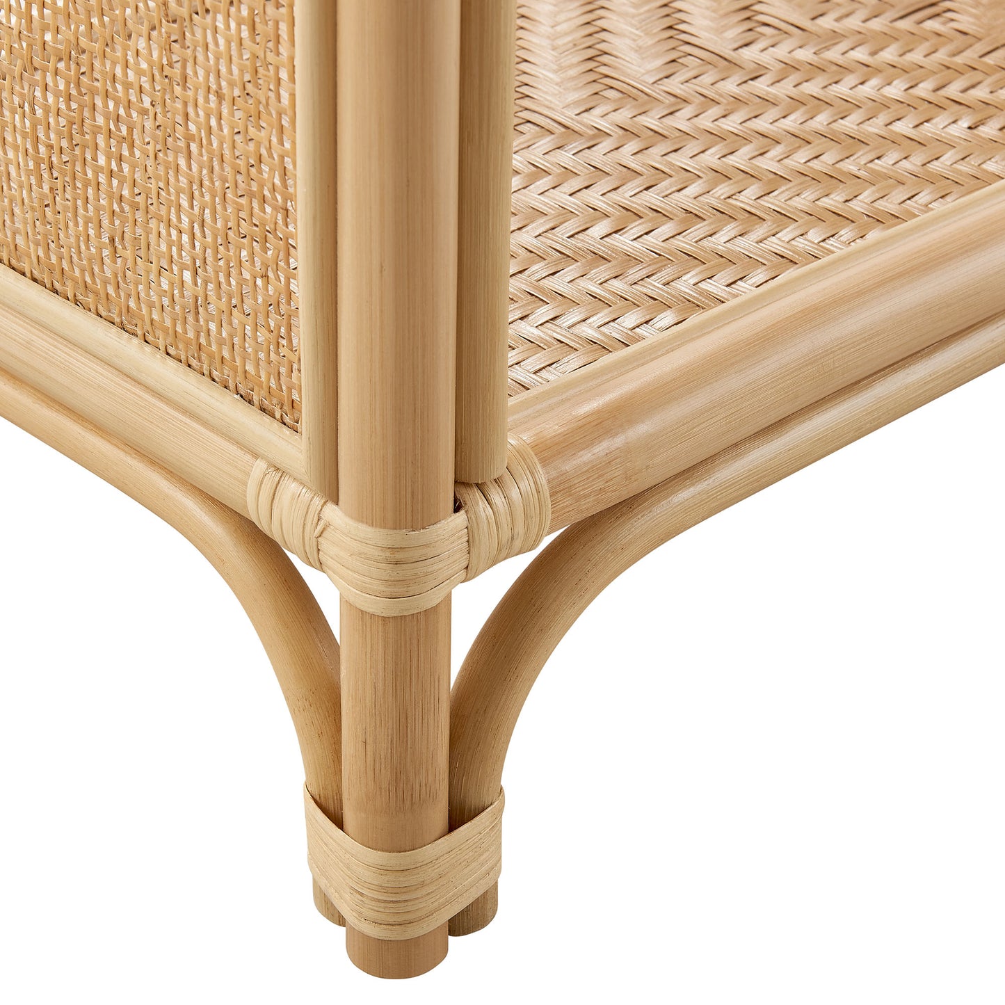 Celeste Arched Rattan Bookshelf by Modway — Decorative Storage and Display Shelf